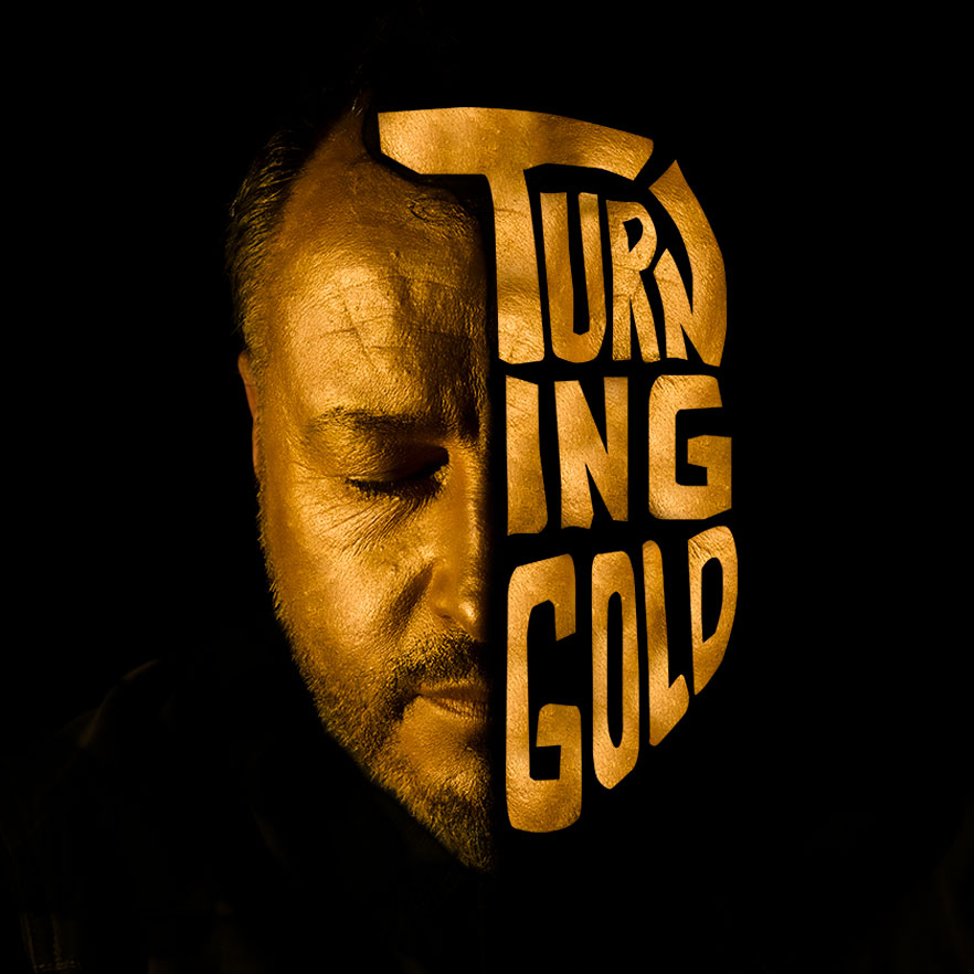 Turning Gold artwork - Face turning to gold